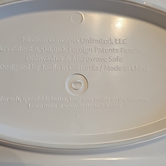 Kitchen concepts, White Butter Dish - Picture 7 of 7